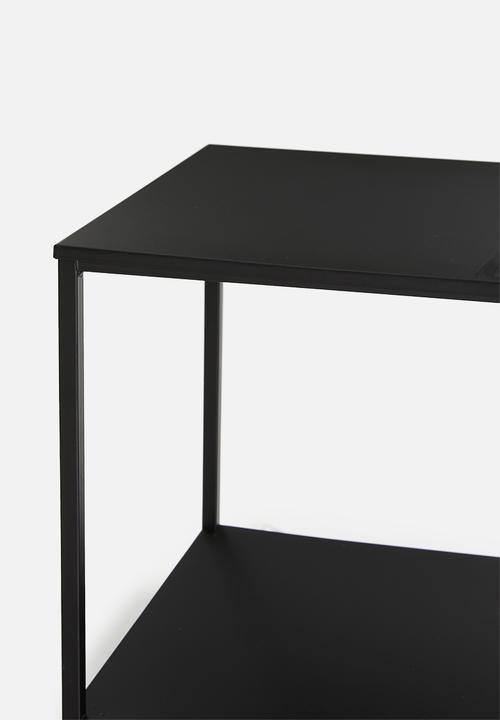 H&S - 2-layer side table small - black