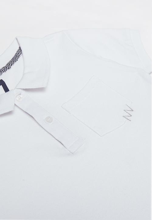 Cotton On - Kendricks polo tee - white