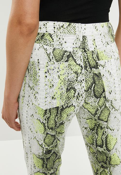 Missguided - Neon print wrath jean - multi 