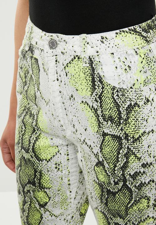 Missguided - Neon print wrath jean - multi 