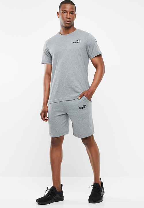 PUMA - Ess small logo shorts sleeve tee - grey
