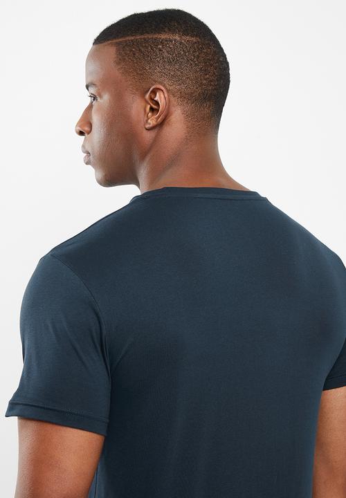 POLO - Jacob crest print short sleeve crew neck  - navy