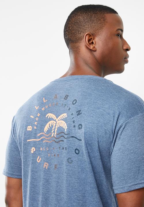 Billabong  - Where it's fine short sleeve tee - blue 