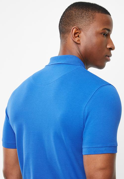 POLO - Carter custom fit short sleeve pique golfer - blue