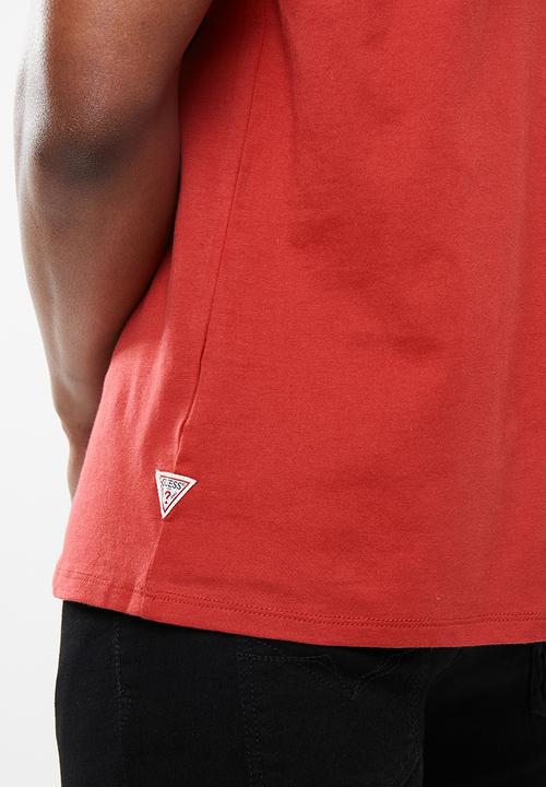 GUESS - Guess short sleeve la tee - red