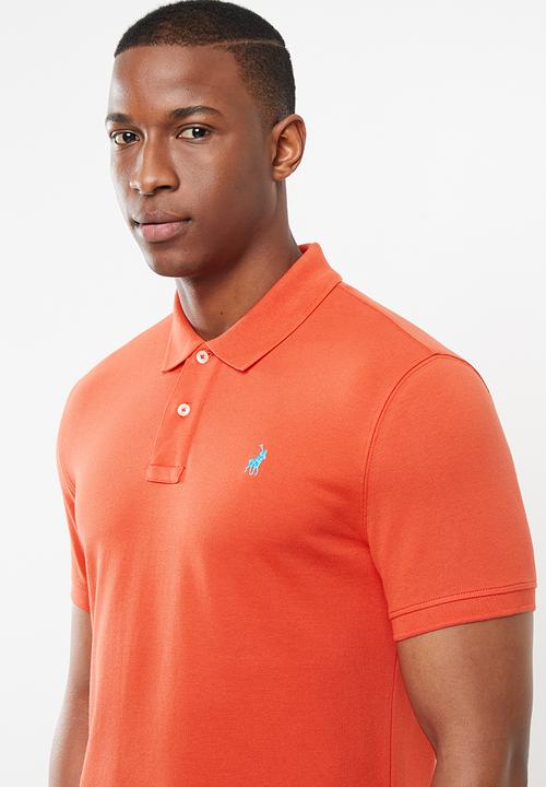 POLO - Carter custom fit ss pique golfer - orange 