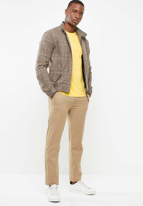 POLO - Lucas plain crew neck tee - yellow