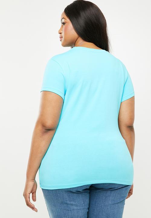 POLO - Plus size  allie pony stretch tee - turquoise