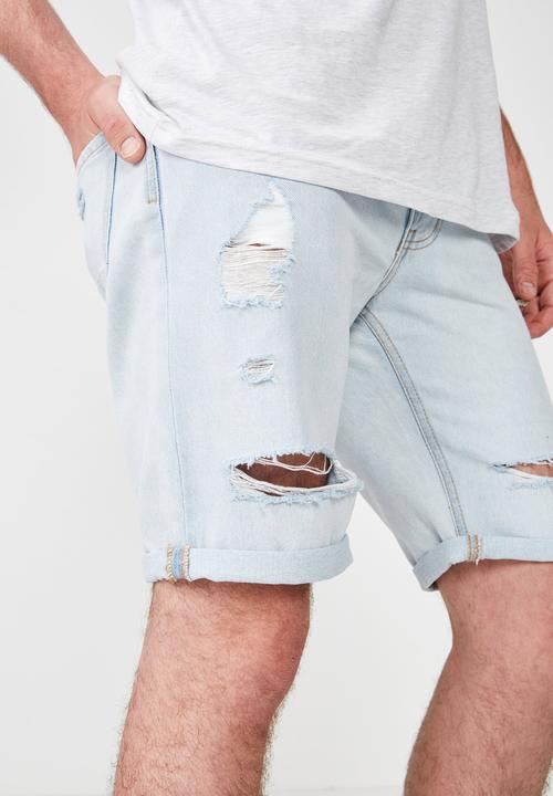 Cotton On - Rips roller shorts - blue