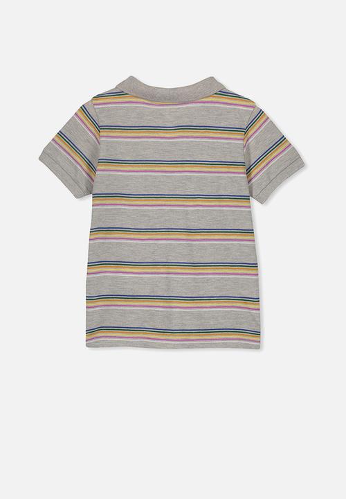 Cotton On - Kendricks polo tee - grey