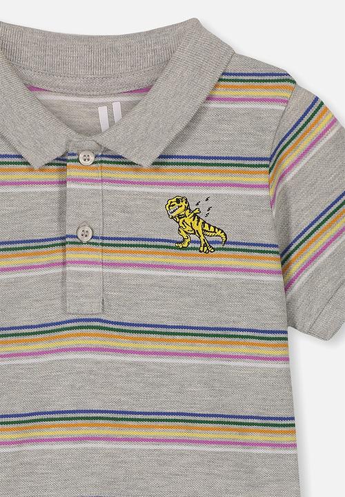 Cotton On - Kendricks polo tee - grey