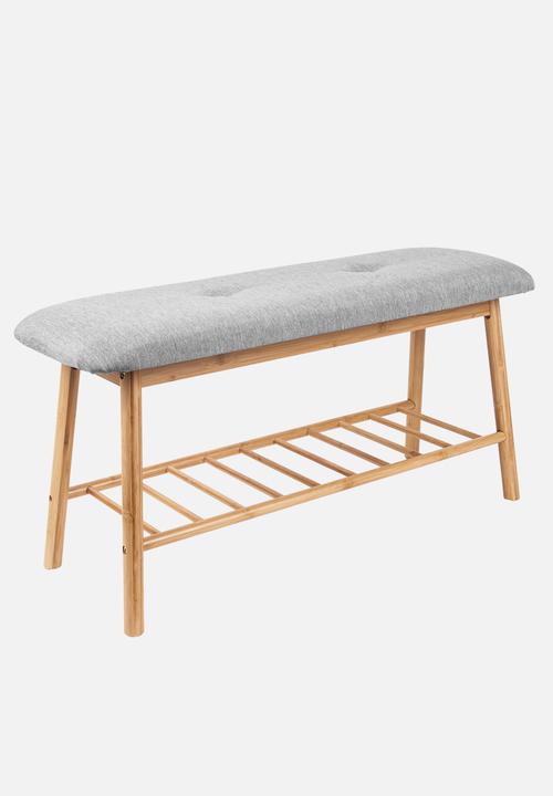 Present Time - Bamboo bench - grey
