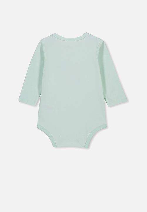 Cotton On - The long sleeve bubbysuit - green