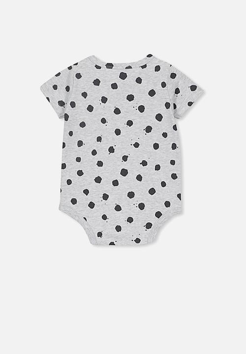 Cotton On - The short sleeve bubbysuit - grey