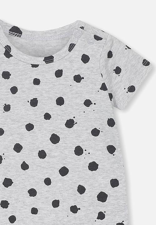 Cotton On - The short sleeve bubbysuit - grey