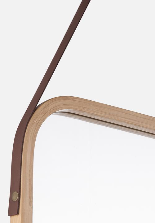 Present Time - Idyllic bamboo mirror - natural