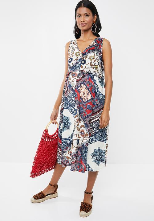 Superbalist - Mixed print dress - multi