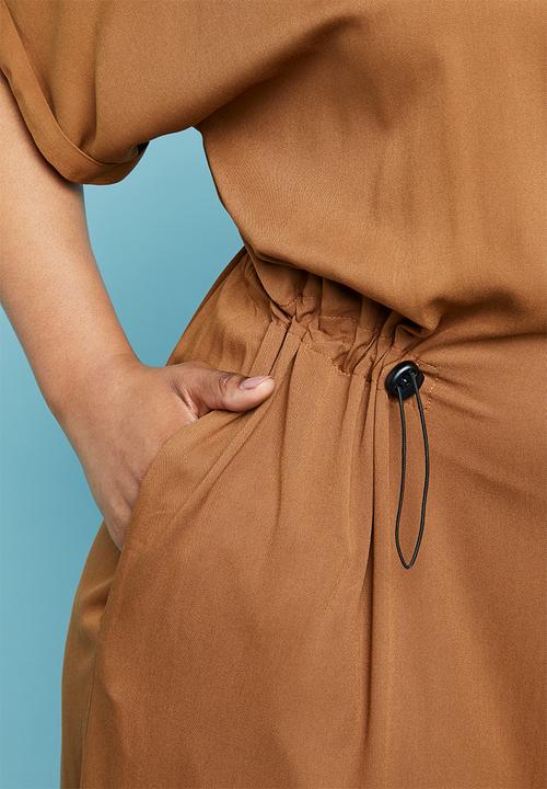 Superbalist - Utility shirt dress - rust 