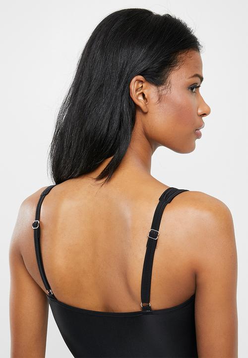 Superbalist - Scoop neck maternity one piece - black