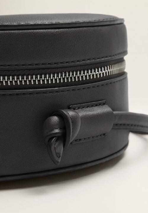 MANGO - Round bag - black