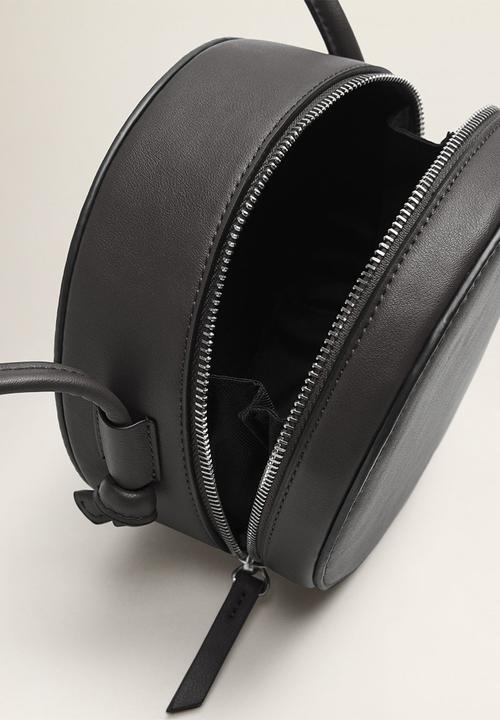 MANGO - Round bag - black