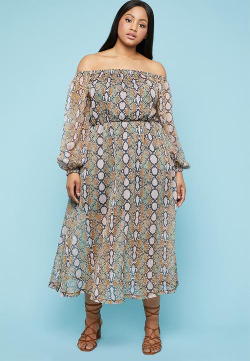 Superbalist - Off the shoulder maxi dress - multi