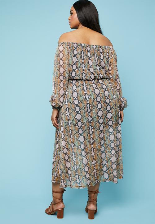 Superbalist - Off the shoulder maxi dress - multi