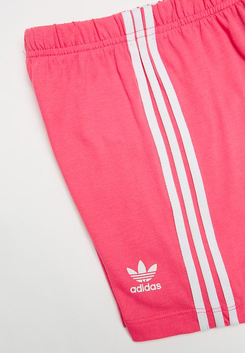 adidas Originals - Short tee set - pink & white