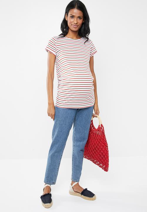 New Look - Maternity Short sleeve stripe tee - multi