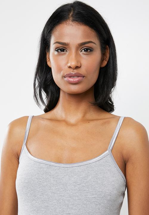 New Look - Maternity Shoestring cami - grey