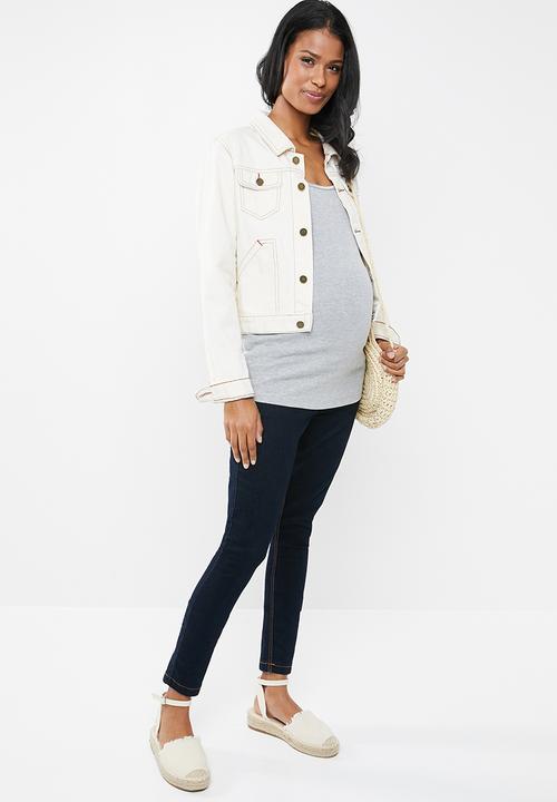 New Look - Maternity Shoestring cami - grey
