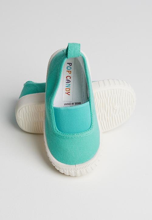 Pop Candy - Canvas slip on mid  - green