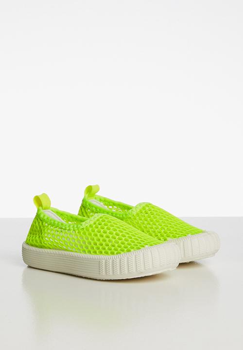 Pop Candy - Mesh  slip on - neon yellow