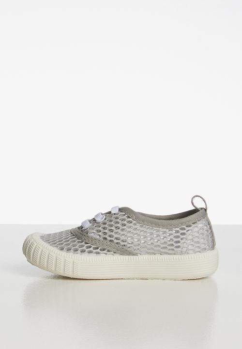 Pop Candy - Mesh lace up sneaker - grey