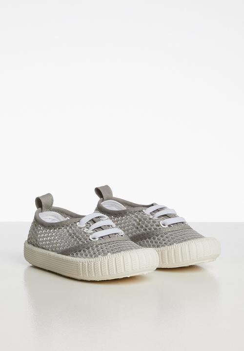 Pop Candy - Mesh lace up sneaker - grey