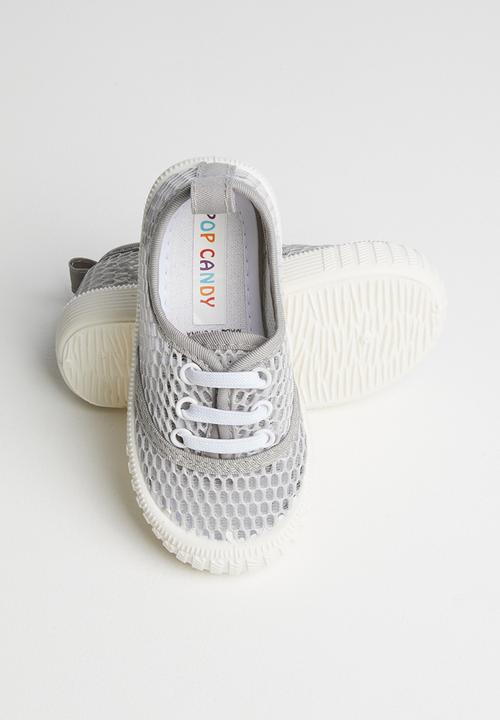 Pop Candy - Mesh lace up sneaker - grey