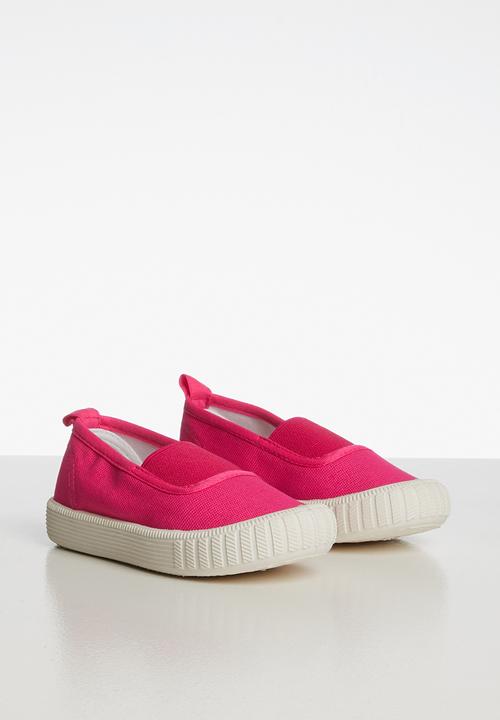 Pop Candy - Canvas slip on cerise - pink