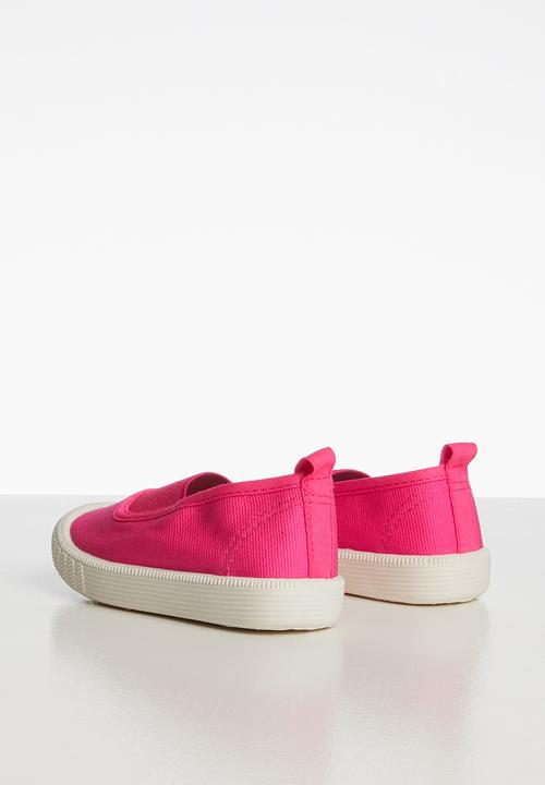 Pop Candy - Canvas slip on cerise - pink