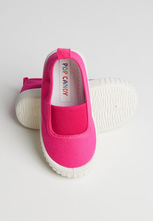 Pop Candy - Canvas slip on cerise - pink