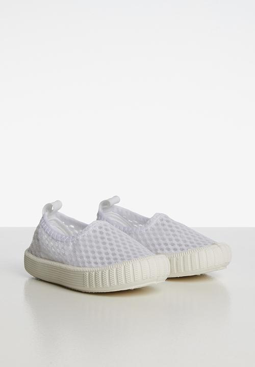 Pop Candy - Mesh  slip on - white