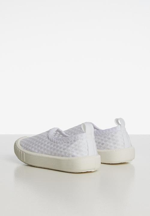 Pop Candy - Mesh  slip on - white