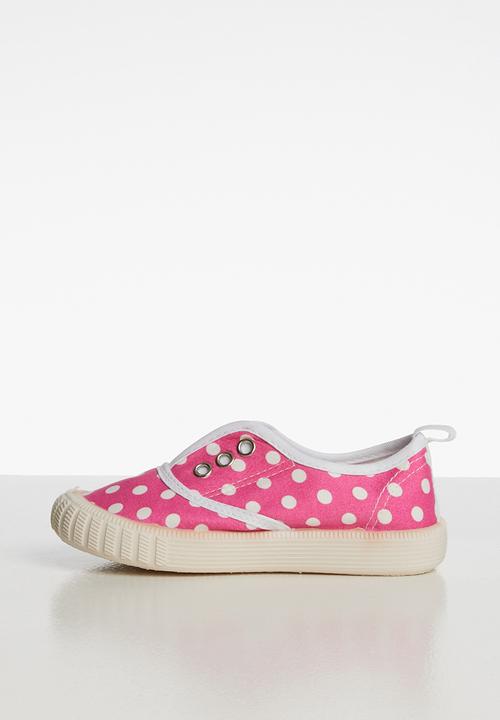 Pop Candy - Printed sneaker - pink & white 