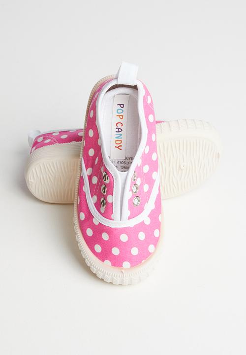 Pop Candy - Printed sneaker - pink & white 
