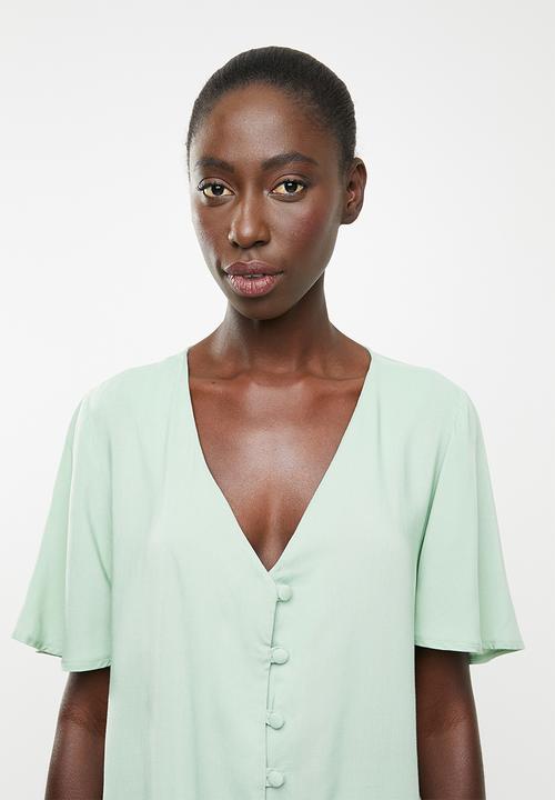 Superbalist - Sleep shirt & pants set - green