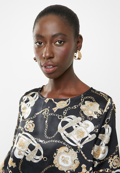 Revenge - Flutter sleeve top - multi 