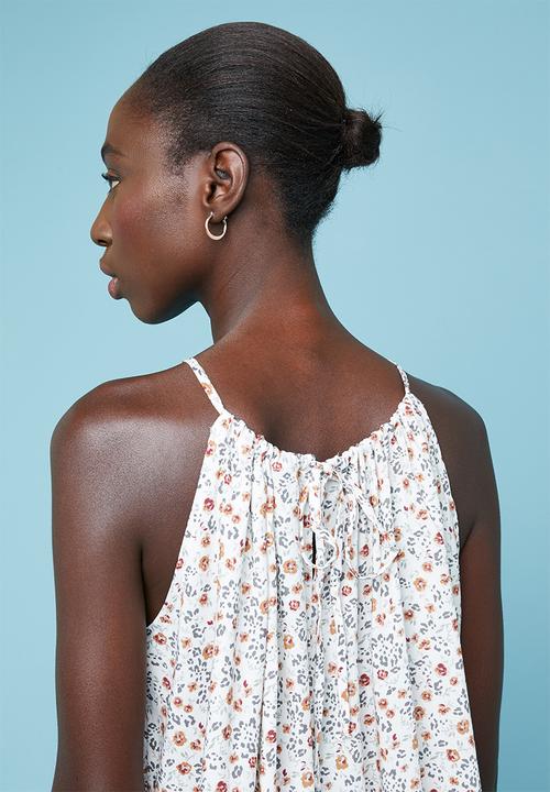 Superbalist - Halter neck cami - cream & brown