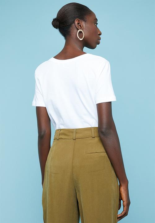 Superbalist - Single V-neck tee - white