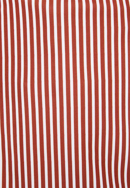 Superbalist - Crop bikini top (plus) - rust and white stripe