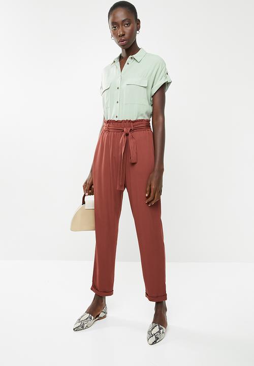 New Look - Patch pocket shirt - green