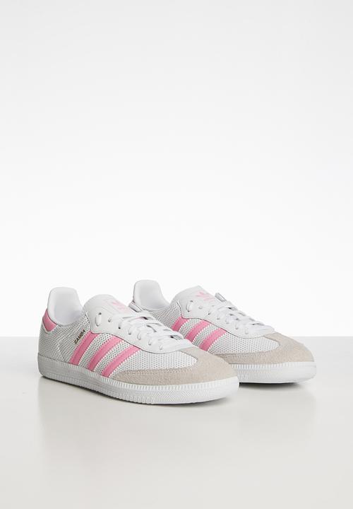 adidas Originals - Samba og j - white & pink